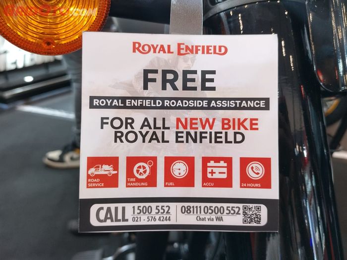 Royal Enfield menawarkan Free Roadside Assistance untuk semua motor baru