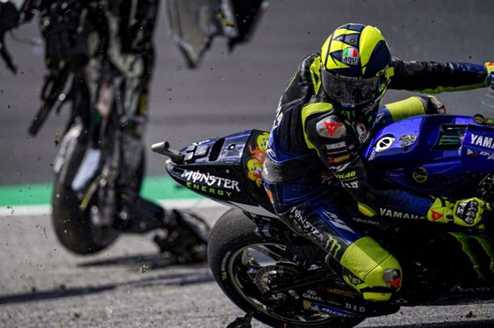 Valentino Rossi bilang Johann Zarco sengaja menutup line Franco Morbidelli di MotoGP Austria, minta hukuman berat buatnya