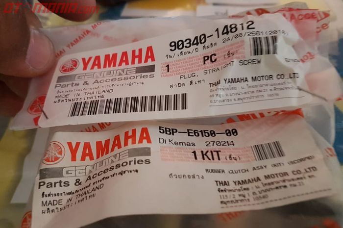 Sparepart Yamaha Thailand beredar di Indonesia