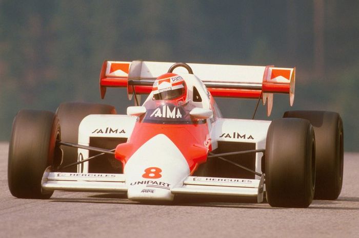 Niki Lauda saat berlaga di GP F1 Austria 1984 di Osterreichring