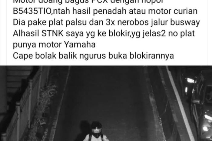 Pemotor ditilang ETLE padahal tidak melanggar