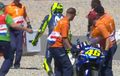 Waduh! Valentino Rossi Terjatuh di FP4 MotoGP Belanda
