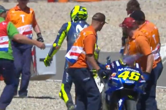 Valentino Rossi di FP4 MotoGP Belanda