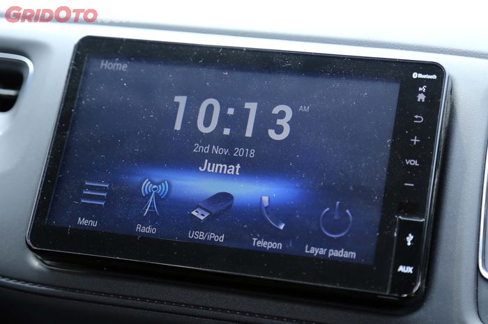 Headunit Honda HR-V E Special Edition, sama seperti tipe Pretige, juga tersedia fitur AM/FM Radio, M