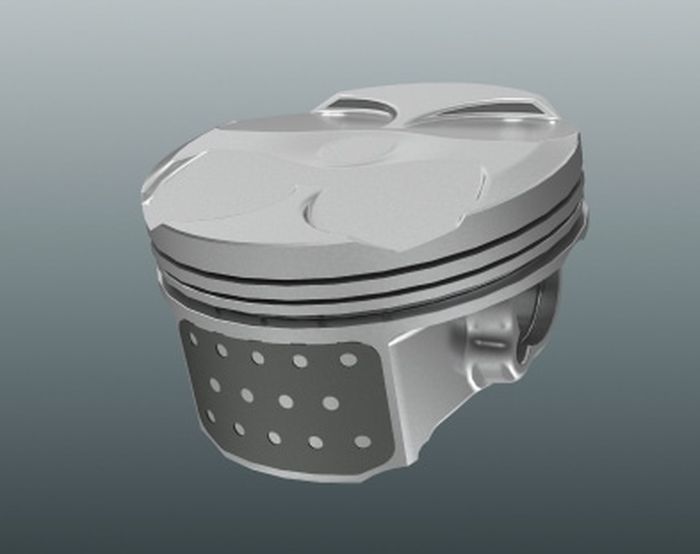 Piston CBR250RR SP didesain untuk meningkatkan rasio kompresi