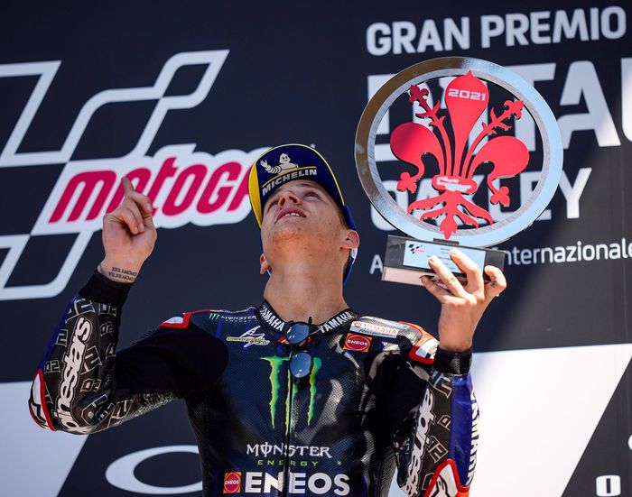 Fabio Quartararo mempersembahkan kemenangan di MotoGP Italia 2021 untuk mendiang Jason Dupasquier