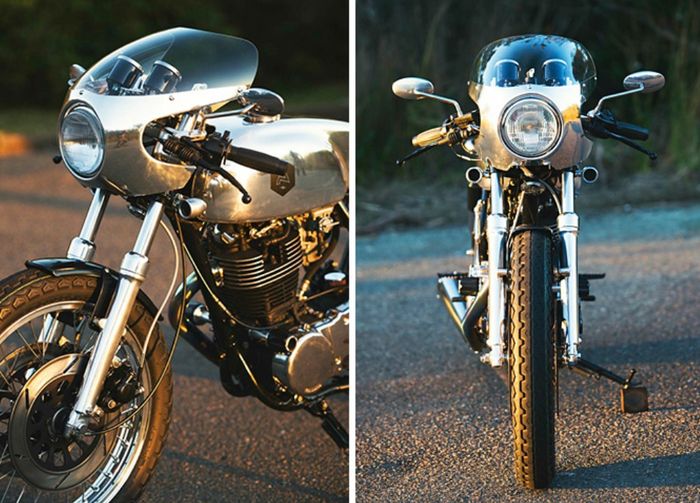 Yamaha SR500 custom manxy racer dari Addiction Customs