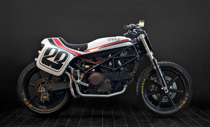 Ducati Monster 900 custom flat track dari Earle Motrs