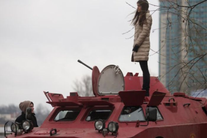 Ada taksi panser di Rusia