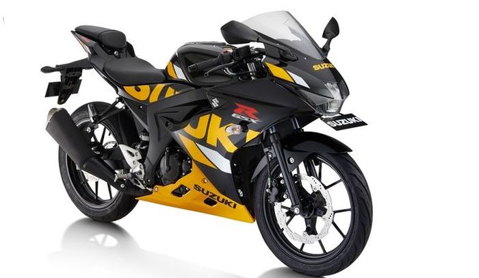 Salah satu warna baru pada Suzuki GSX-R150 tipe standar