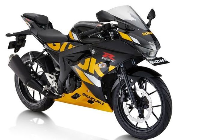 Salah satu warna baru pada Suzuki GSX-R150 tipe standar