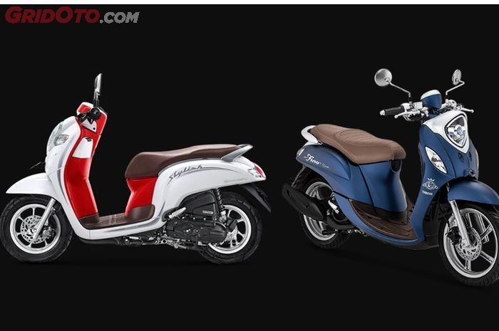 Honda Scoopy dan Yamaha Fino