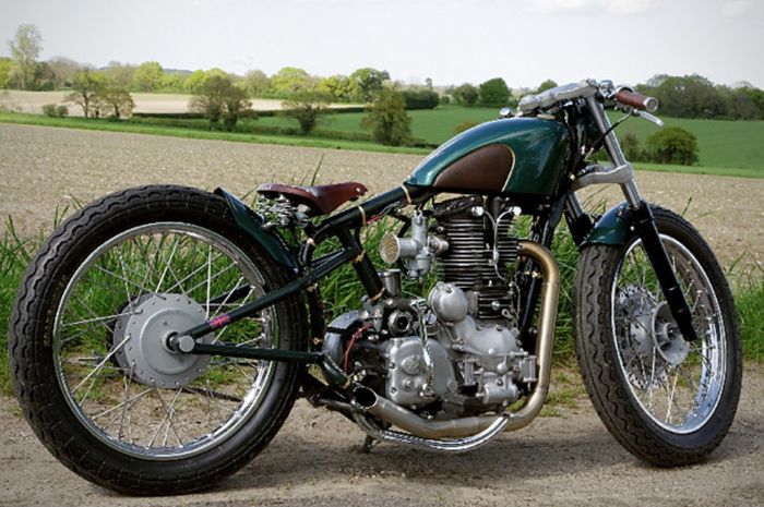 Roya Enfield Bullet Electra custom boardtracker-bobber besutan Old Empire Motorcycles