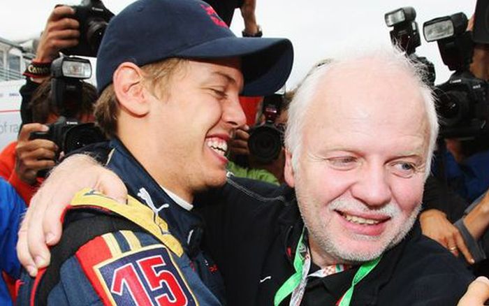Sebastian Vettel dan ayahnya, Norbert Vettel