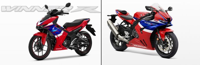 Perbandingan sosok Winner R dan CBR600