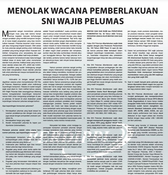 Resmi pernyataan Perdippi menolak SNI