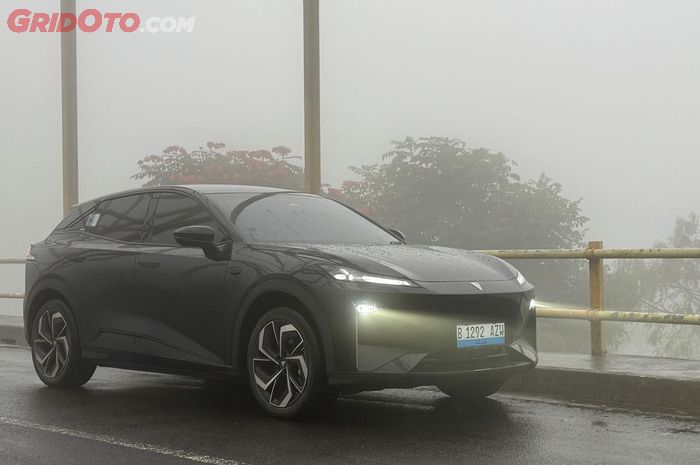 Changan Deepal SO7 saat menuju gunung Kamojang, Garut.