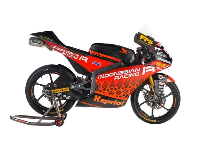Livery tim Indonesian Racing Gresini Moto3 untuk kejuaraan MotoGP 2021 kelas Moto3 2021.