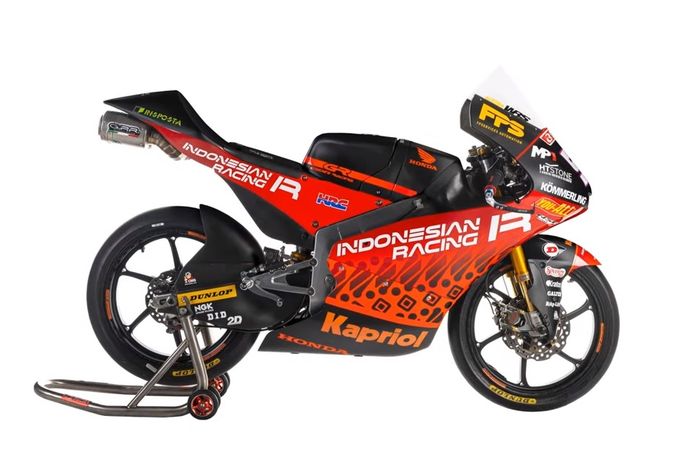 Livery tim Indonesian Racing Gresini Moto3 untuk kejuaraan MotoGP 2021 kelas Moto3 2021.