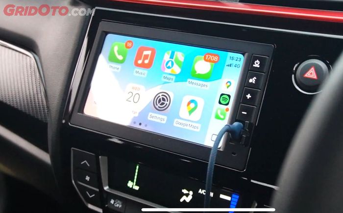 Honda Brio RS CVT sudah dilengkapi Apple CarPlay