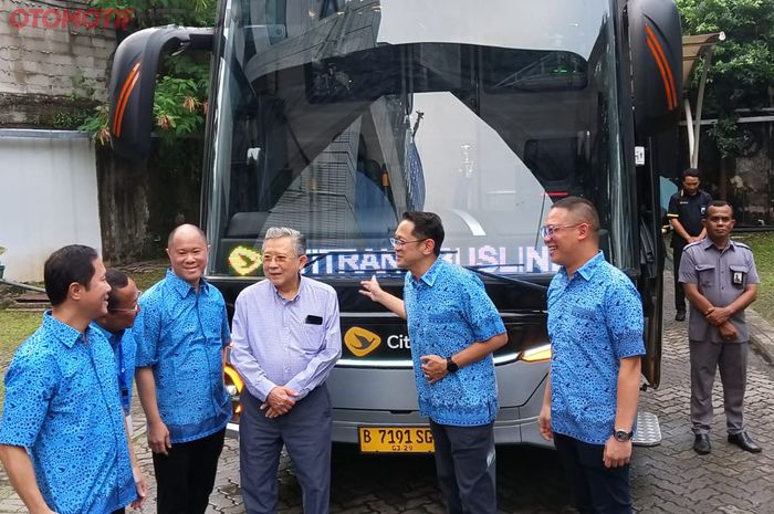 Peluncuran bus AKAP Cititrans di Jakarta 1 April 2024