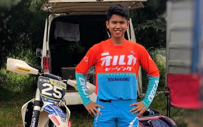 M. Delvintor Alfarizi jadi pembalap Indonesia terbaik di MXGP Semarang, (8/7/2018)