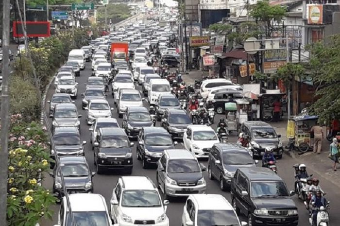 Ilustrasi kemacetan di Kota Bandung