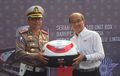 KLX150 Hingga Scorpio Polantas Makin Praktis, GIVI Berikan 100 Unit Box ke Polda Metro Jaya