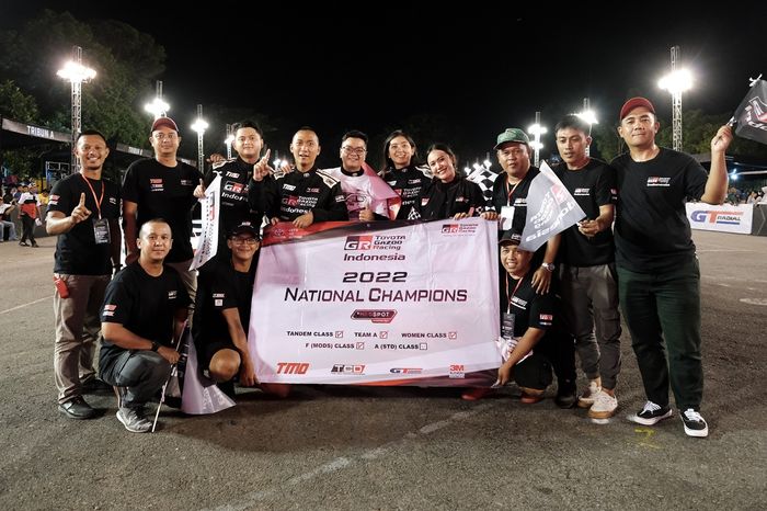 Peslalom tim Toyota Gazoo Racing juara nasional MLDSPOT Autokhana Kejurnas Slalom 2022