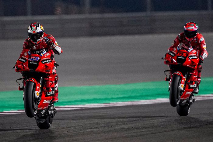 Enggak ada lawan! Top speed pasukan ducati menggila di tes pramusim MotoGP Qatar 2021 di sirkuit Losail