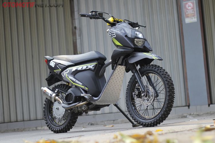 Yamaha X Ride Siap Adventure Rangka Diroll Pasang Ban Tahu 17 Inci Gridoto Com