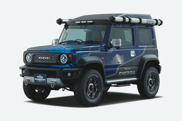 Suzuki Jimny Sierra Marine Style dengan tongkrongan sangar