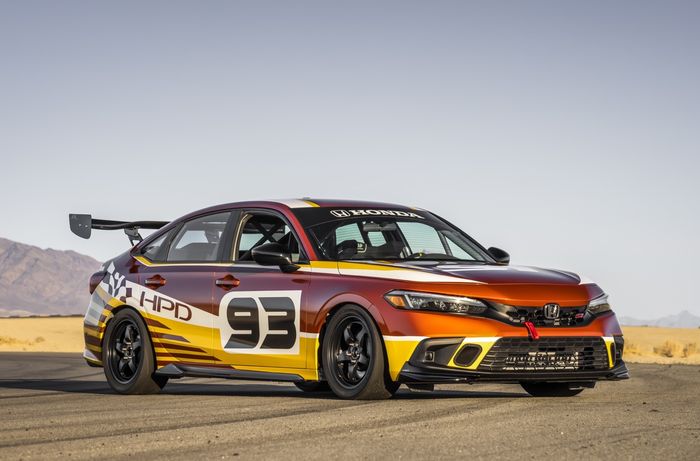 Tampilan depan Honda Civic Si Race Car Prototype
