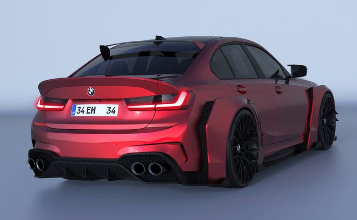 Fender lebar yang terlihat unik dan futuristis