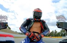 Begini Penjelasan Fabio Quartararo Soal Penyebab Baju Balapnya Terbuka di MotoGP Catalunya 2021
