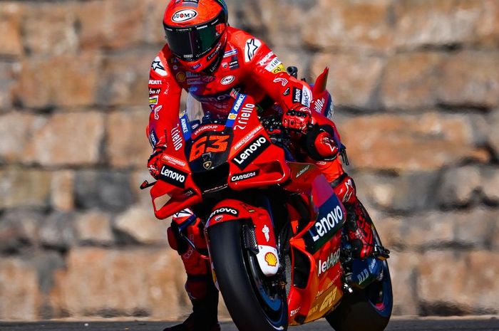 Francesco Bagnaia raih pole position, Fabio Quartararo dan Marc Marquez segini di hasil kualifikasi MotoGP Aragon 2022