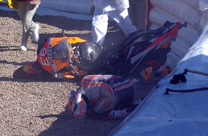 Alami crash parah saat menjalani sesi FP3 MotoGP Spanyol 2021, begini kondisi terbaru Marc Marquez usai pemeriksaan