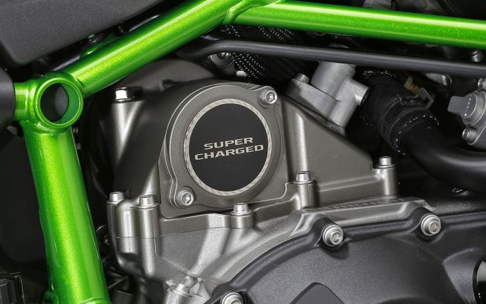 Sistem supercharged di Kawasaki Ninja H2
