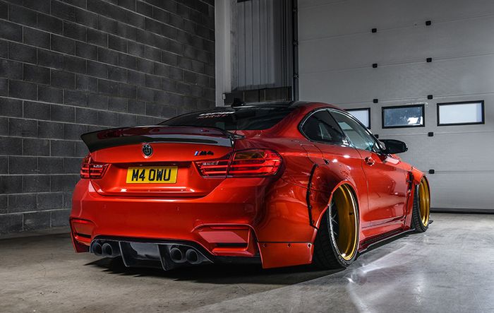 Penampakan belakang modifikasi BMW M4 hasil racikan Liberty Walk