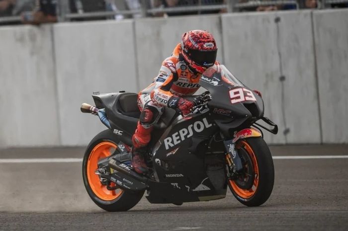 Bukan jadi yang tercepat, Marc Marquez mengatakan tujuannya adalah menyatu dengan Honda RC213V baru di tes MotoGP Indonesia 2022