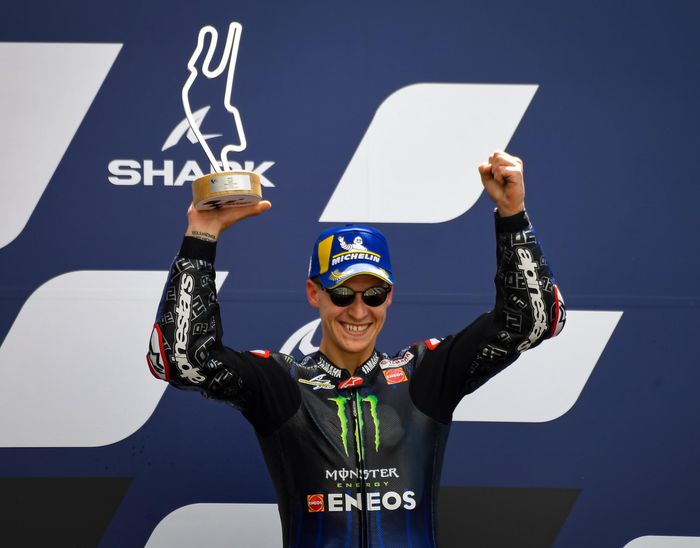 Fabio Quartararo berhasil naik podium ketiga di balapan MotoGP Prancis 2021