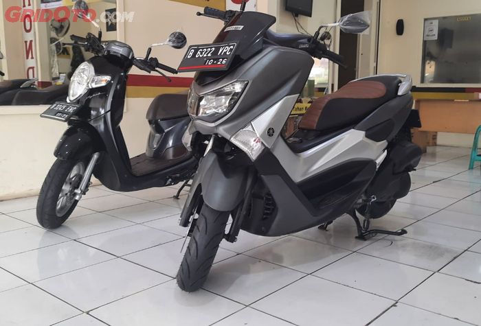 Yamaha NMAX 155 bekas di showroom H. Ebun Motor, Depok.