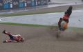 Detik-Detik Marc Marquez Terjatuh di MotoGP Valencia