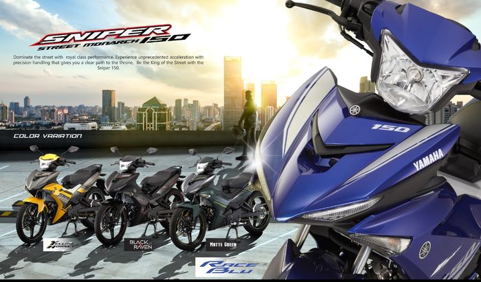 Pilihan warna Yamaha Sniper 150 Filipina