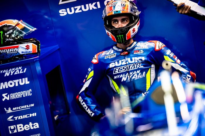 Pebalap Suzuki Ecstar, Alex Rins merasa frustrasi usai gagal meraih kemenangan di MotoGP Qatar 2019 