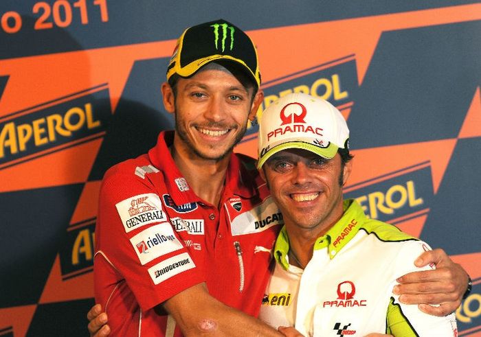 Valentino Rossi dan Loris Capirossi