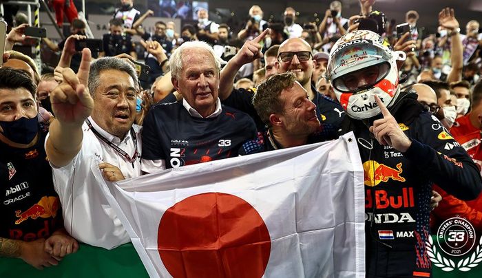 Perpisahan yang membahagiakan bagi pabrikan asal Jepang, Honda dengan gelar juara dunia yang didapat Max Verstappen