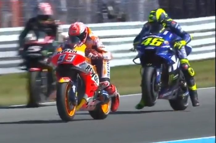 Marc Marquez dan Valentino Rossi