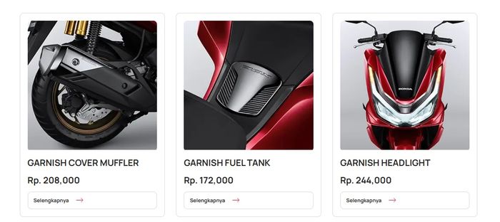 Aksesori Honda New PCX 160