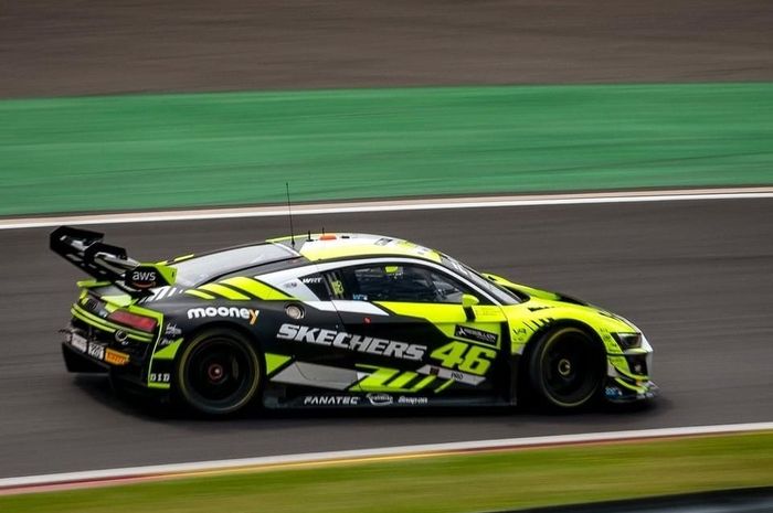 Valentino Rossi ketika tes untuk 24 Hours of Spa-Francorchamps